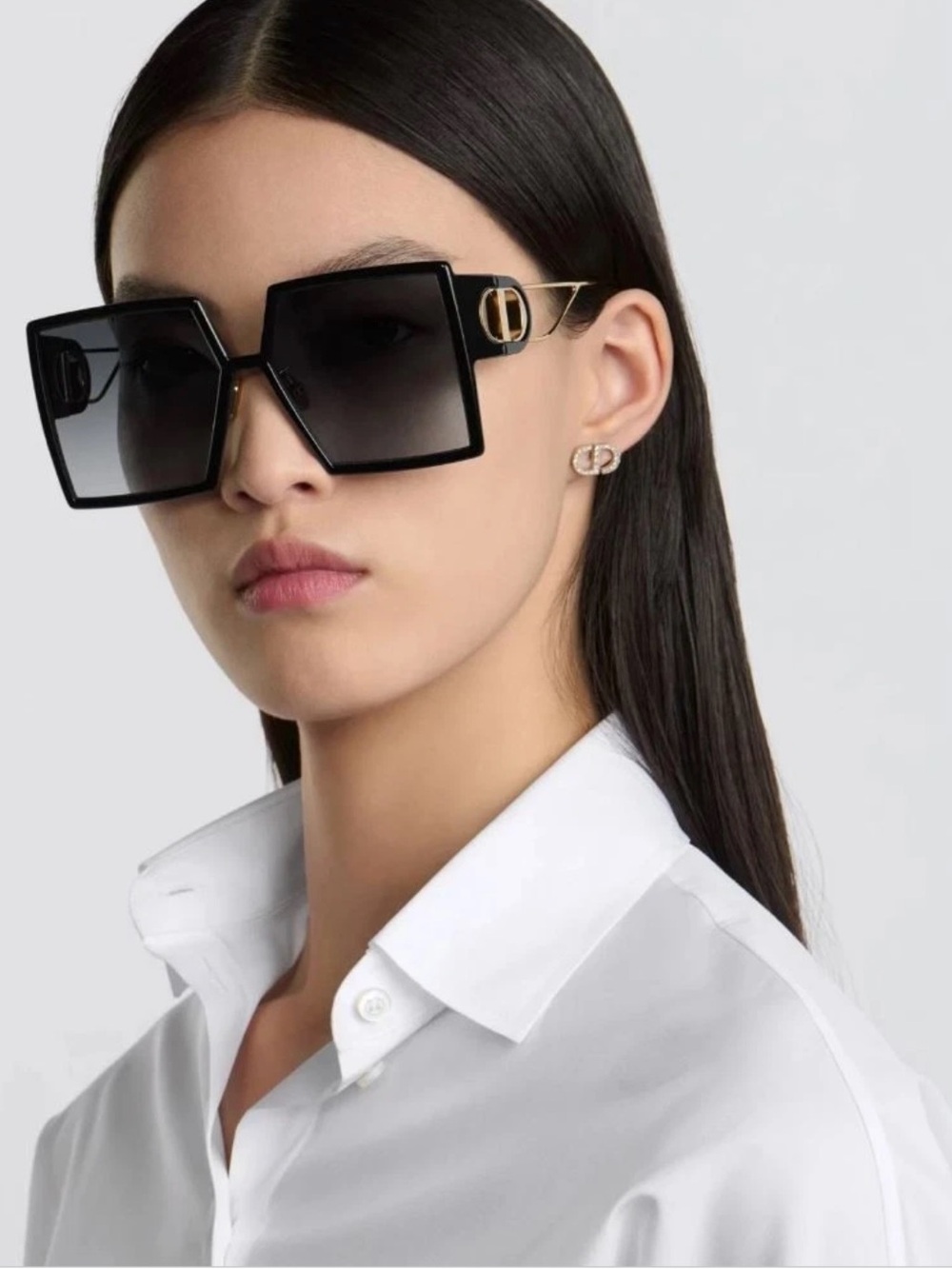 Dior 30Montaigne SU Sunglasses Black 58mm Authentic Made in Italy